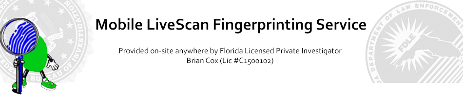 Ocala Mobile Livescan Electronic Fingerprinting Service